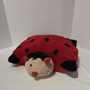 Pillow Pet Ms Ladybug 2010 Red Black Stuffed Plush Original  Large 18" Retired